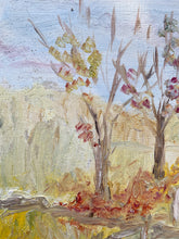 Load image into Gallery viewer, vintage autumn day oil painting
