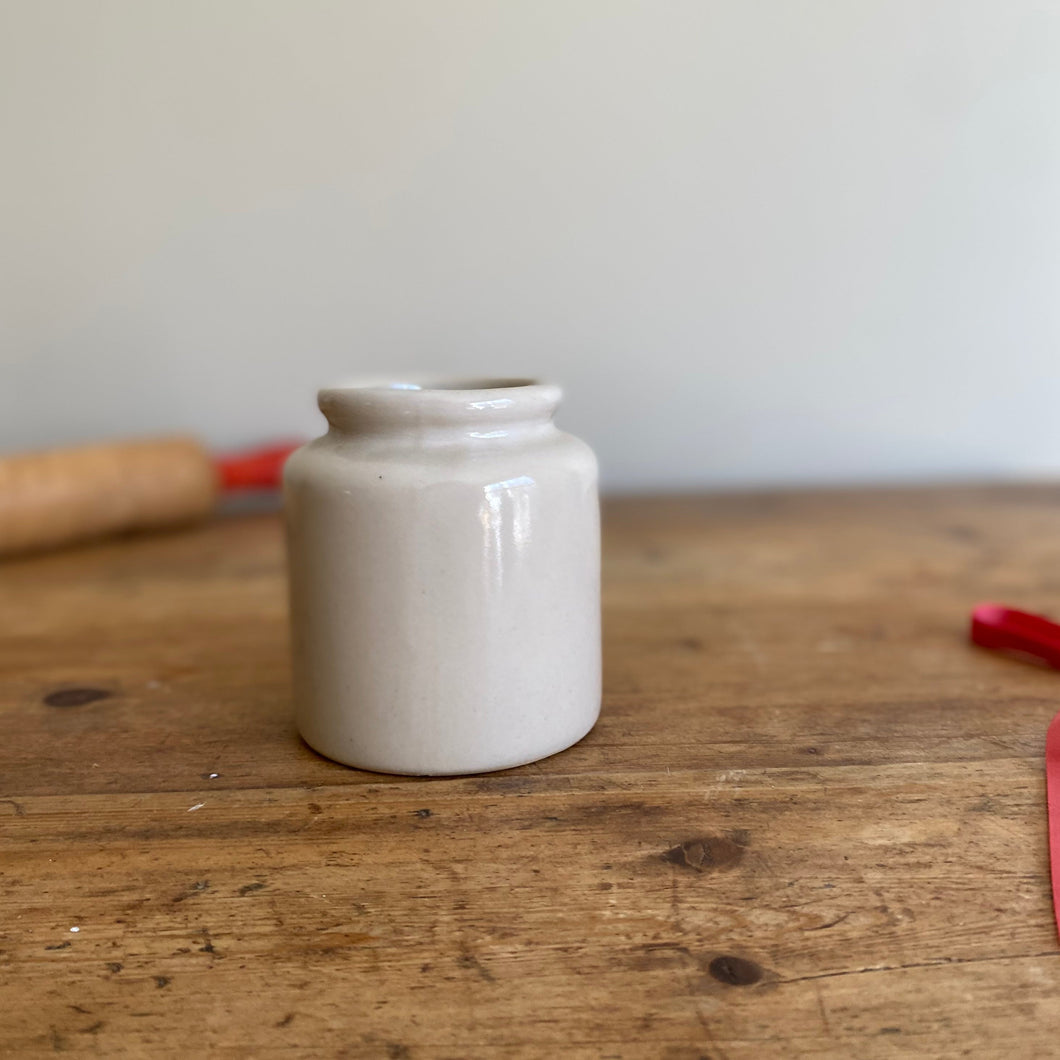 vintage french mustard crock