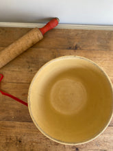 Load image into Gallery viewer, yellowware mixing bowl with scalloped detail
