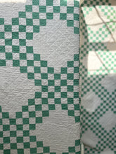 Load image into Gallery viewer, green - shamrock triple chain quilt
