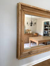 Load image into Gallery viewer, antique pine framed mirror
