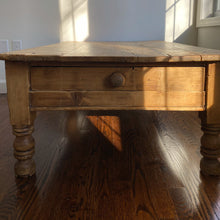 Load image into Gallery viewer, antique english pine coffee table
