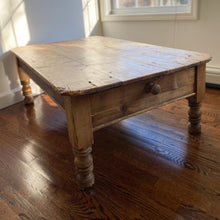 Load image into Gallery viewer, antique english pine coffee table
