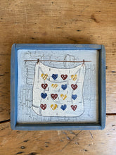 Load image into Gallery viewer, wooden-framed heart quilt art
